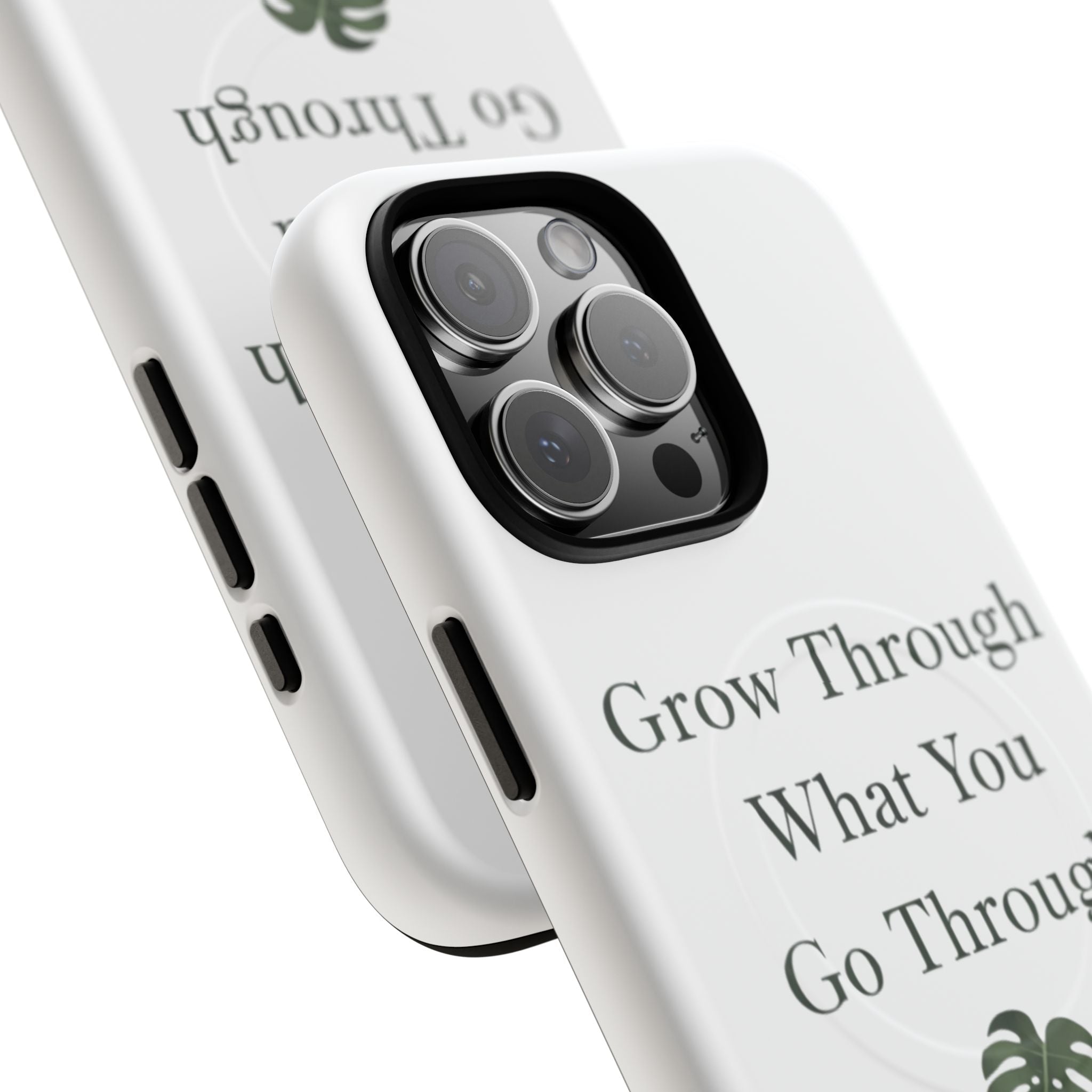 Grow Through What You Go Through Tough Magnetic Phone Case — Inspirational Protective Phone Cover
