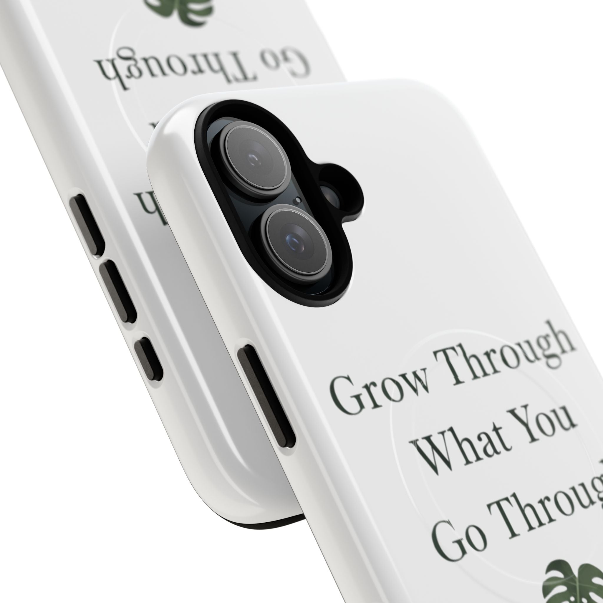 Grow Through What You Go Through Tough Magnetic Phone Case — Inspirational Protective Phone Cover