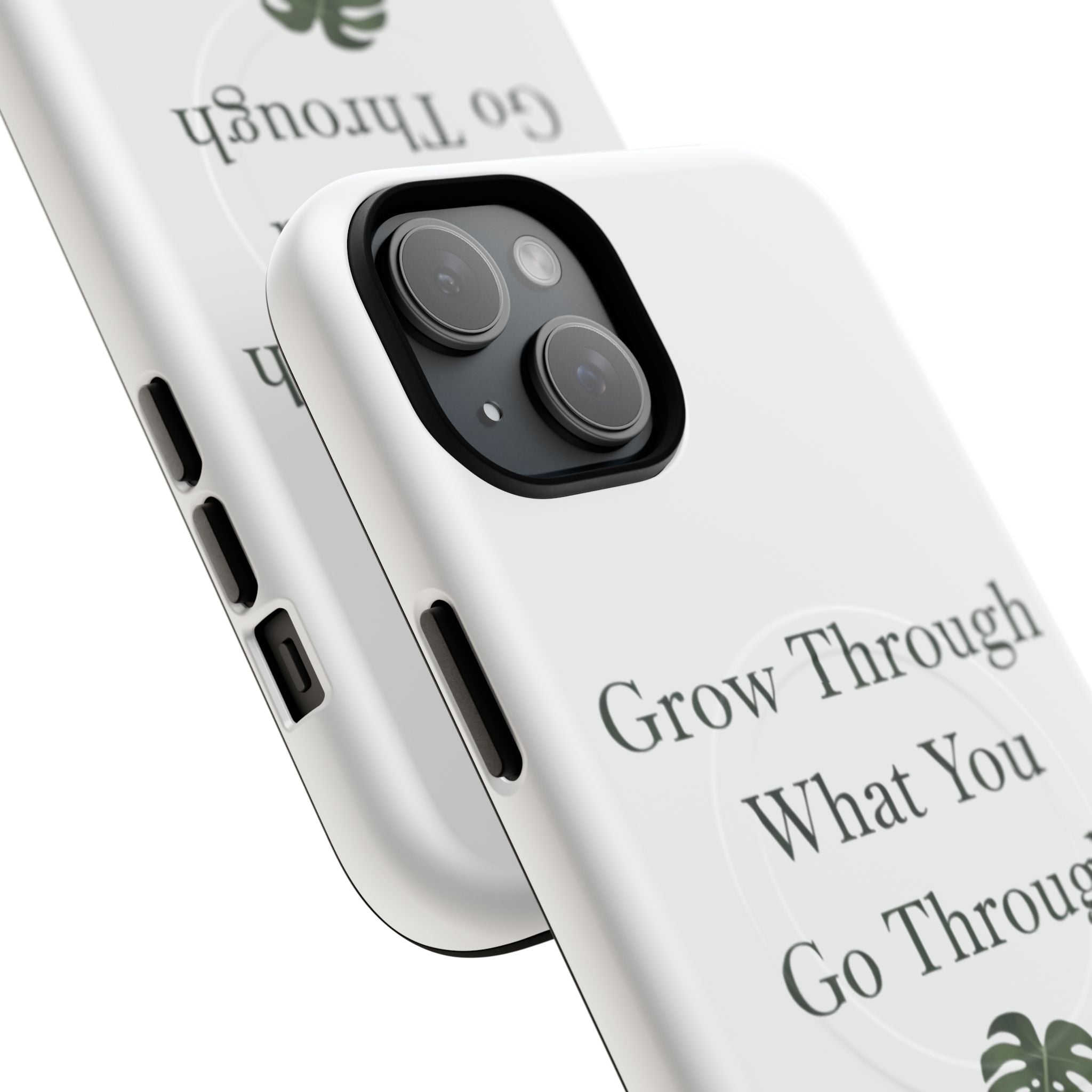 Grow Through What You Go Through Tough Magnetic Phone Case — Inspirational Protective Phone Cover