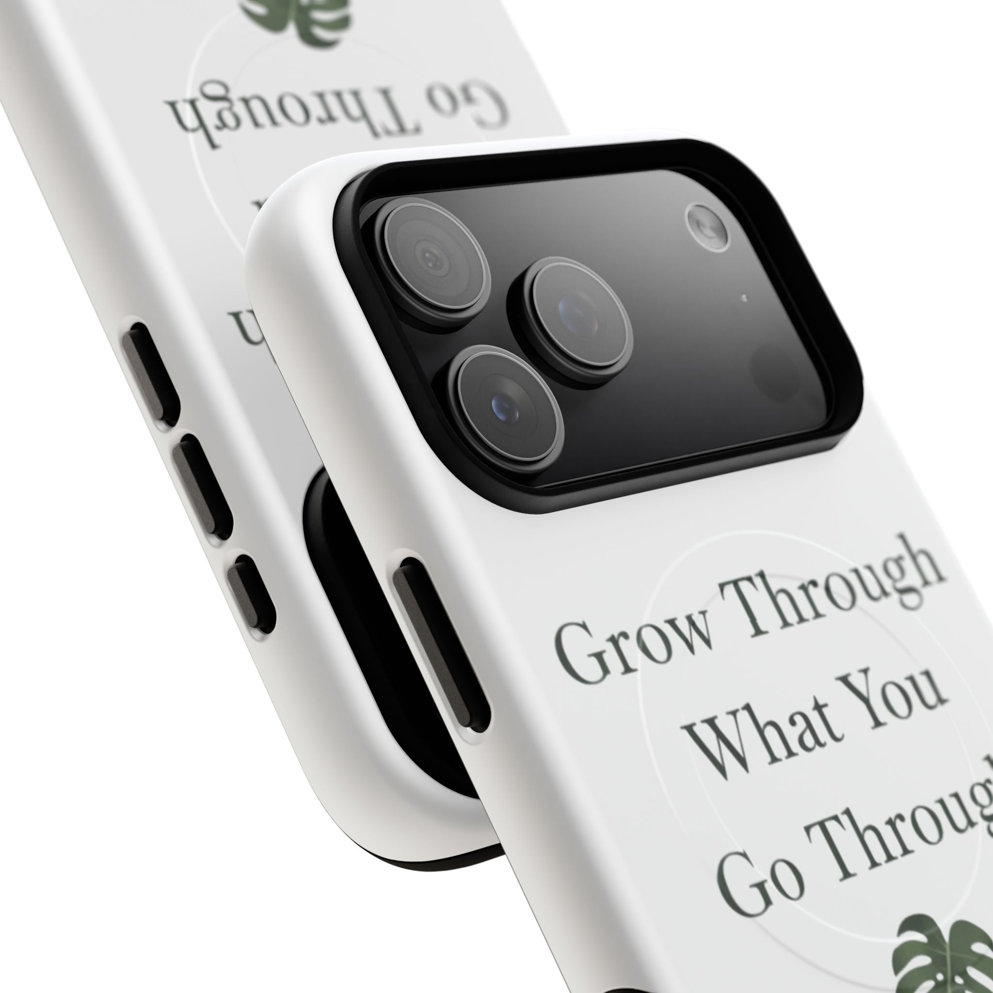Grow Through What You Go Through Tough Magnetic Phone Case — Inspirational Protective Phone Cover