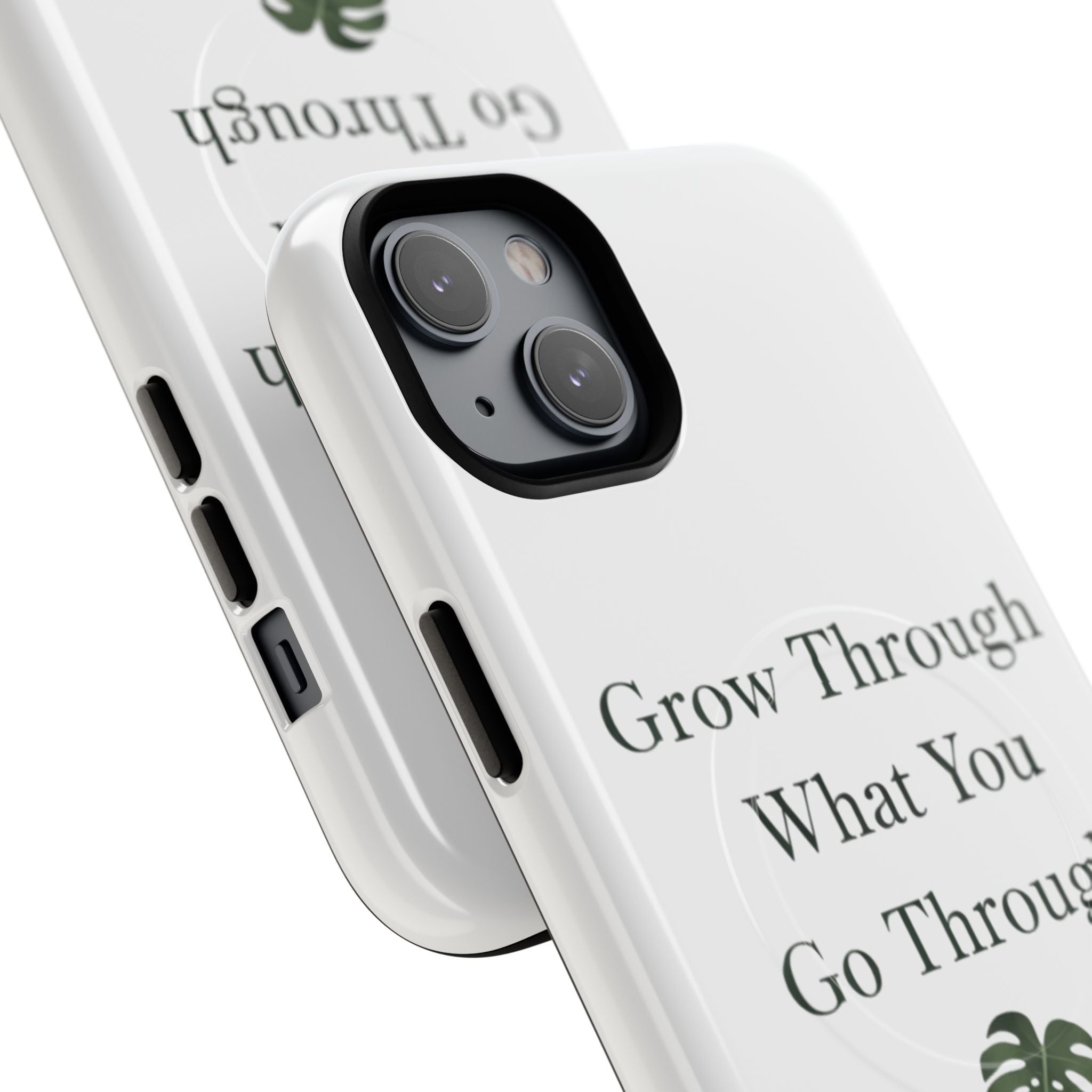 Grow Through What You Go Through Tough Magnetic Phone Case — Inspirational Protective Phone Cover