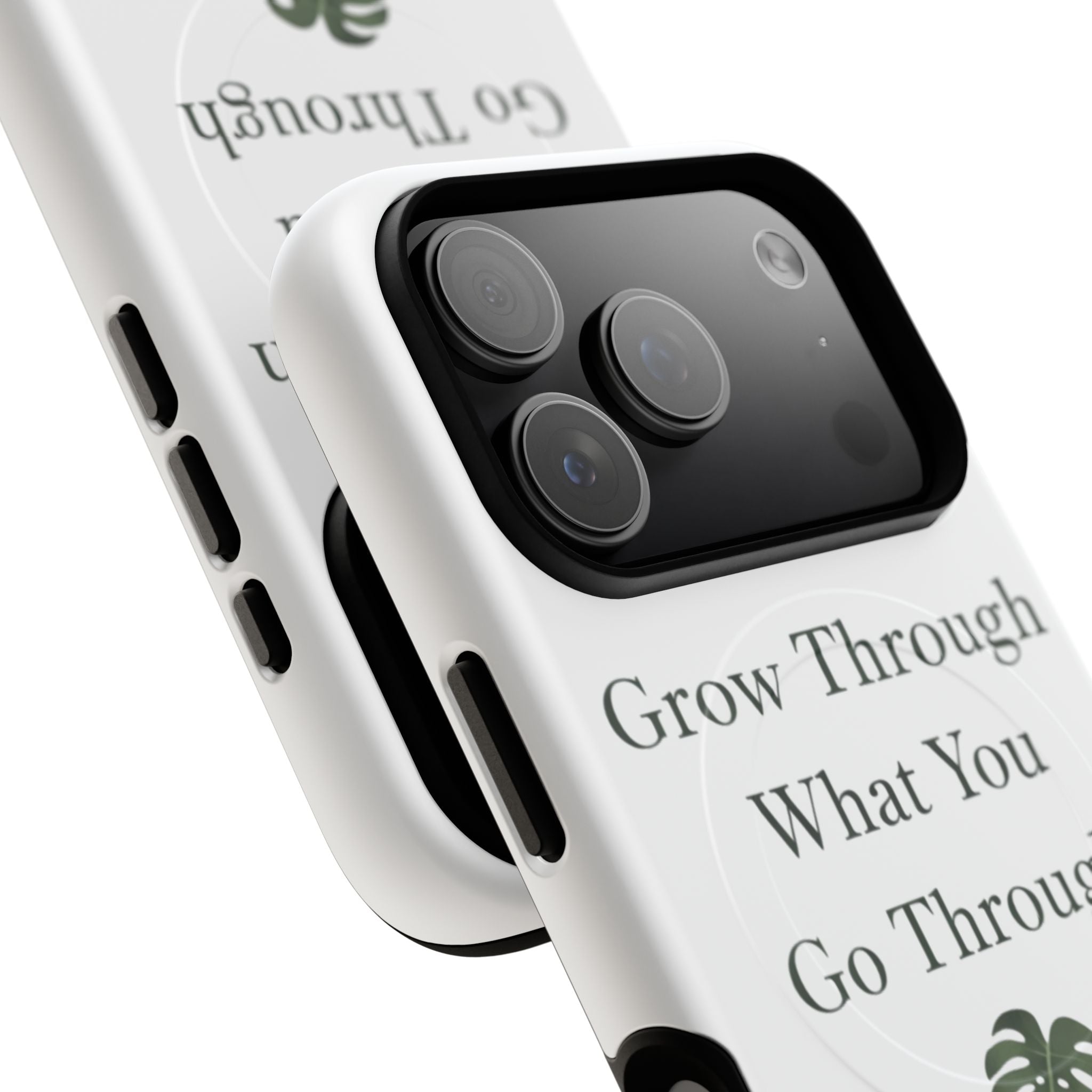 Grow Through What You Go Through Tough Magnetic Phone Case — Inspirational Protective Phone Cover