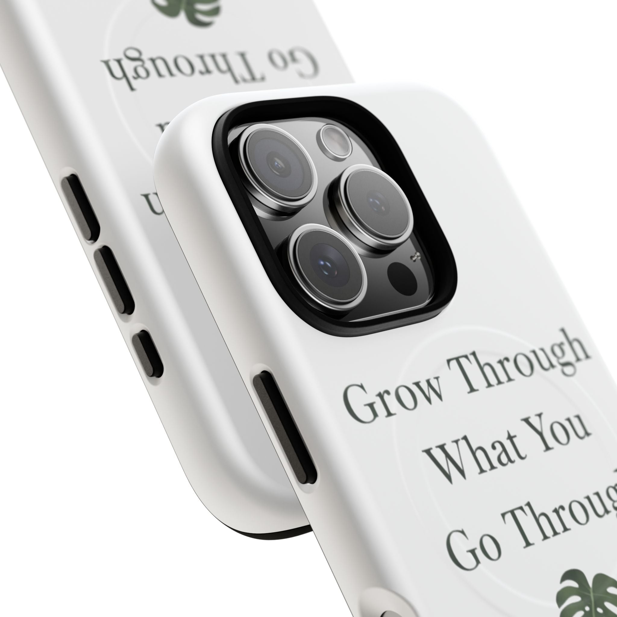 Grow Through What You Go Through Tough Magnetic Phone Case — Inspirational Protective Phone Cover