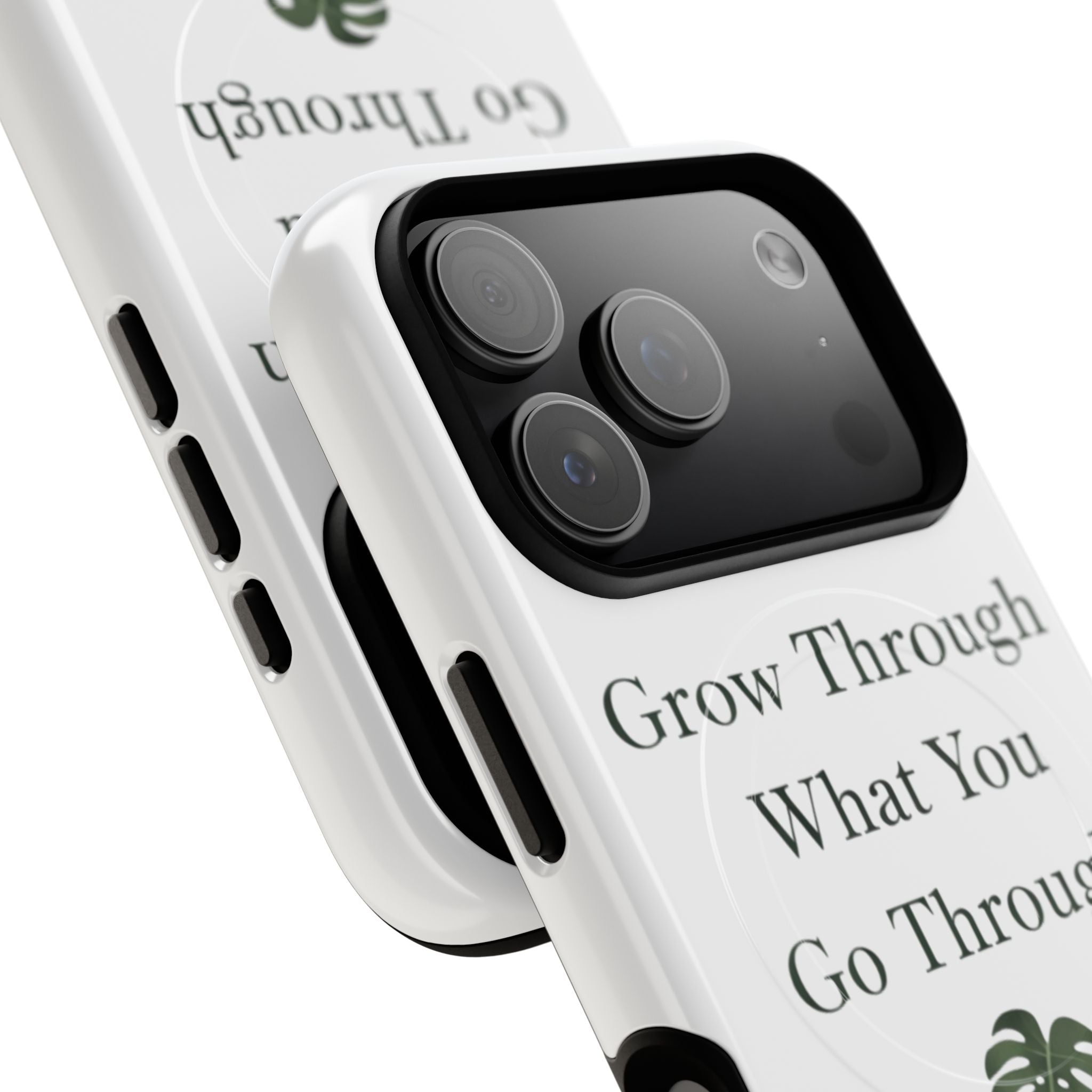 Grow Through What You Go Through Tough Magnetic Phone Case — Inspirational Protective Phone Cover