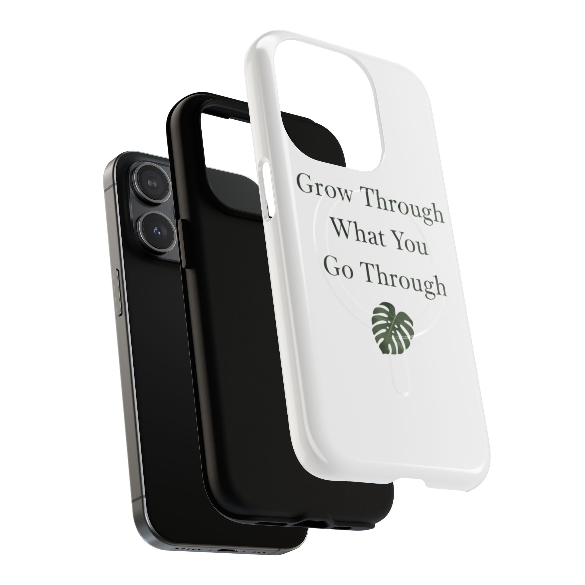 Grow Through What You Go Through Tough Magnetic Phone Case — Inspirational Protective Phone Cover