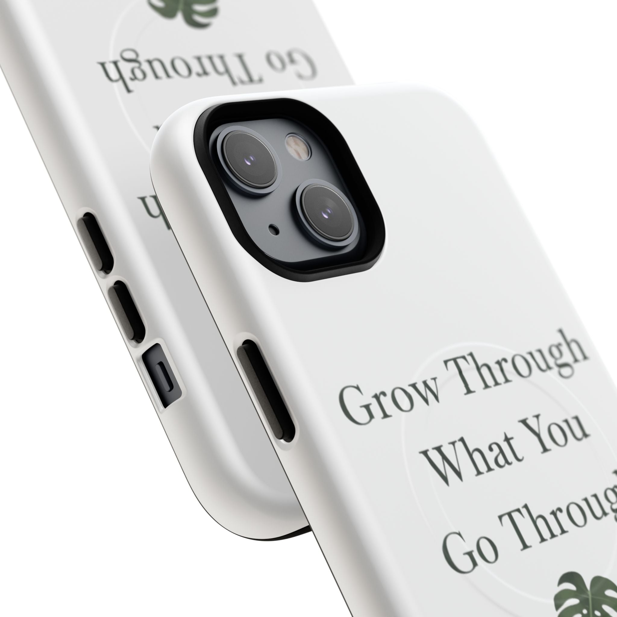 Grow Through What You Go Through Tough Magnetic Phone Case — Inspirational Protective Phone Cover