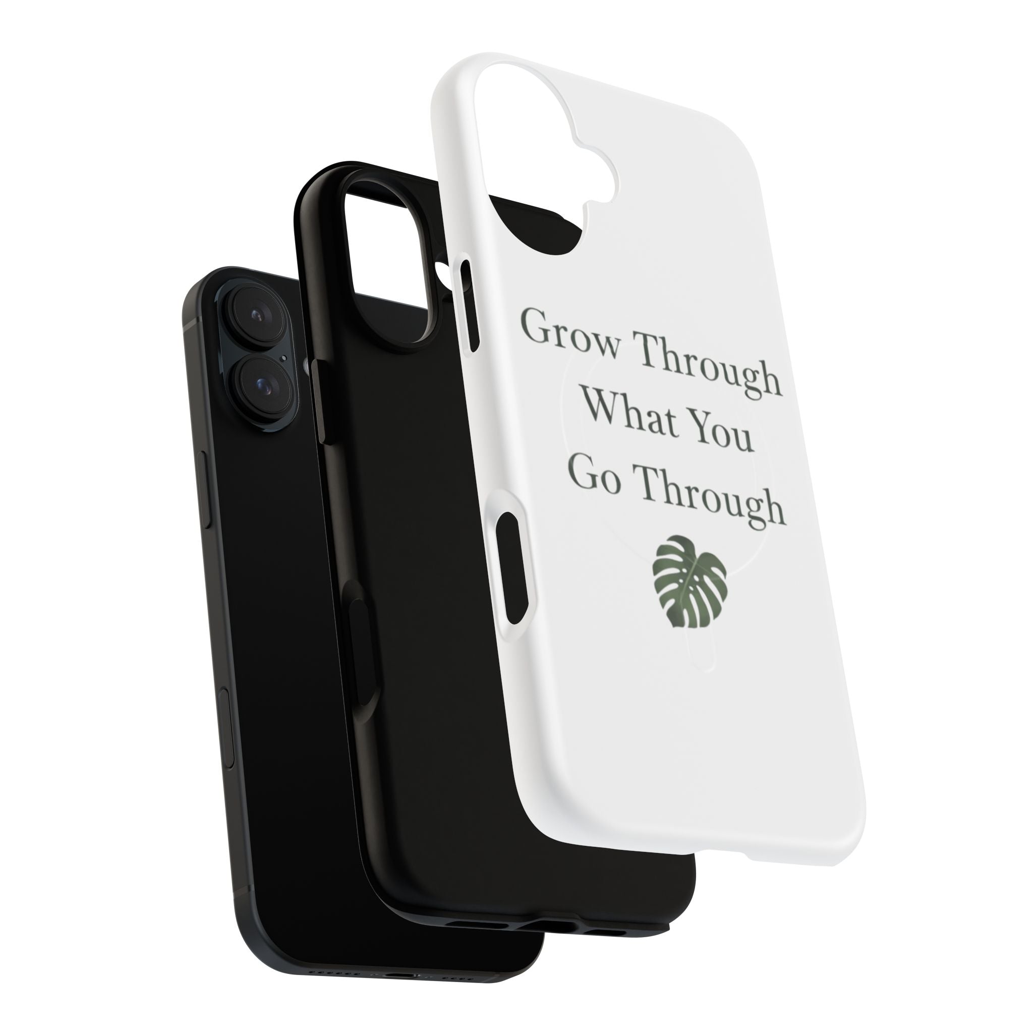 Grow Through What You Go Through Tough Magnetic Phone Case — Inspirational Protective Phone Cover