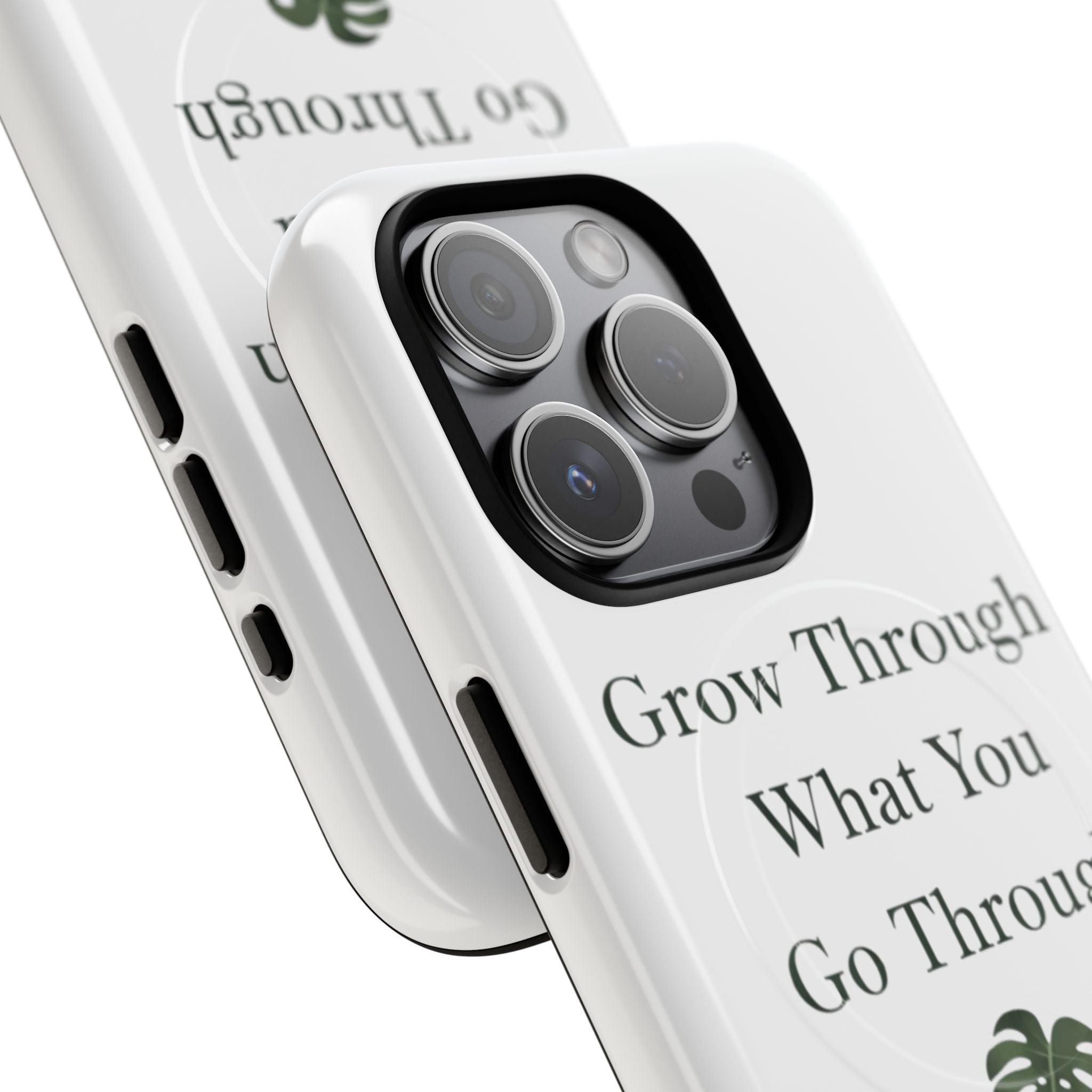 Grow Through What You Go Through Tough Magnetic Phone Case — Inspirational Protective Phone Cover