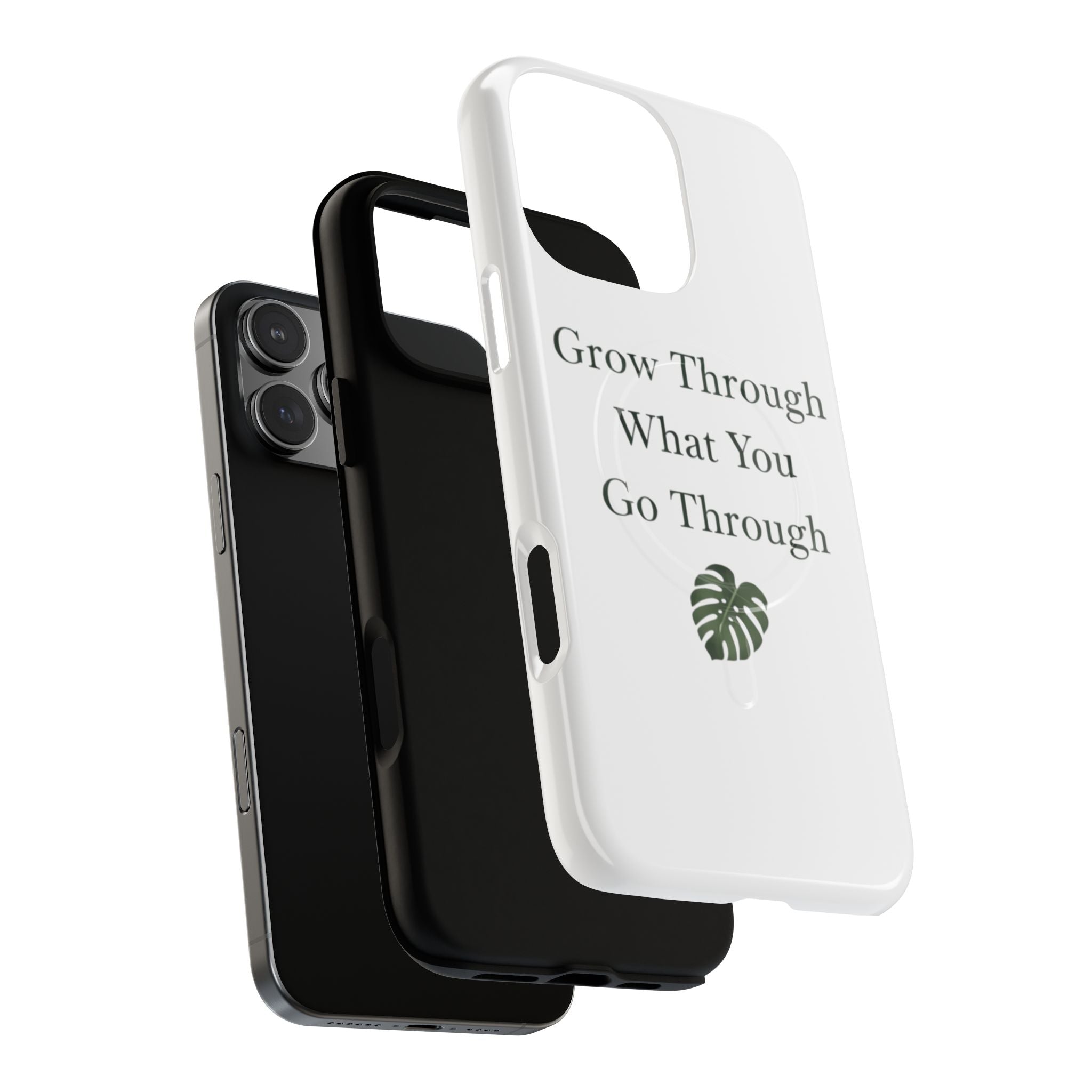 Grow Through What You Go Through Tough Magnetic Phone Case — Inspirational Protective Phone Cover
