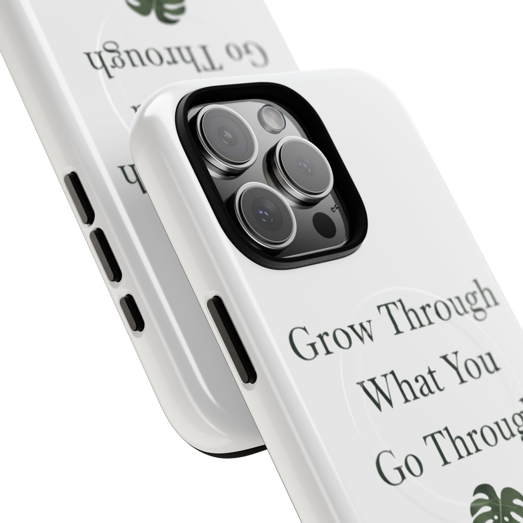 Grow Through What You Go Through Tough Magnetic Phone Case — Inspirational Protective Phone Cover