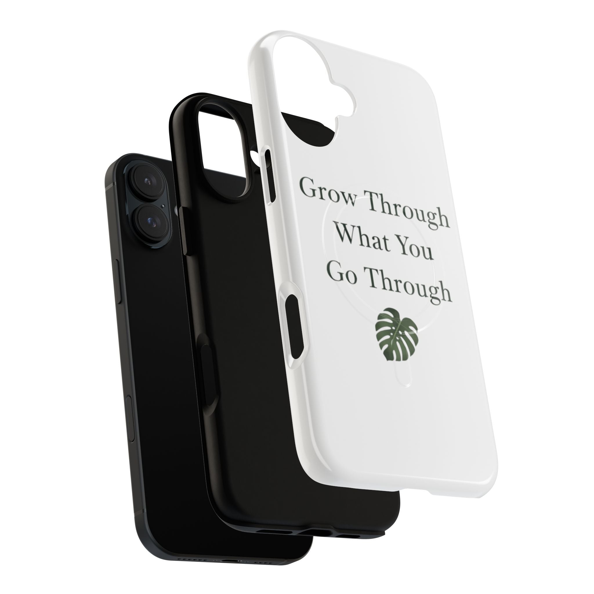 Grow Through What You Go Through Tough Magnetic Phone Case — Inspirational Protective Phone Cover