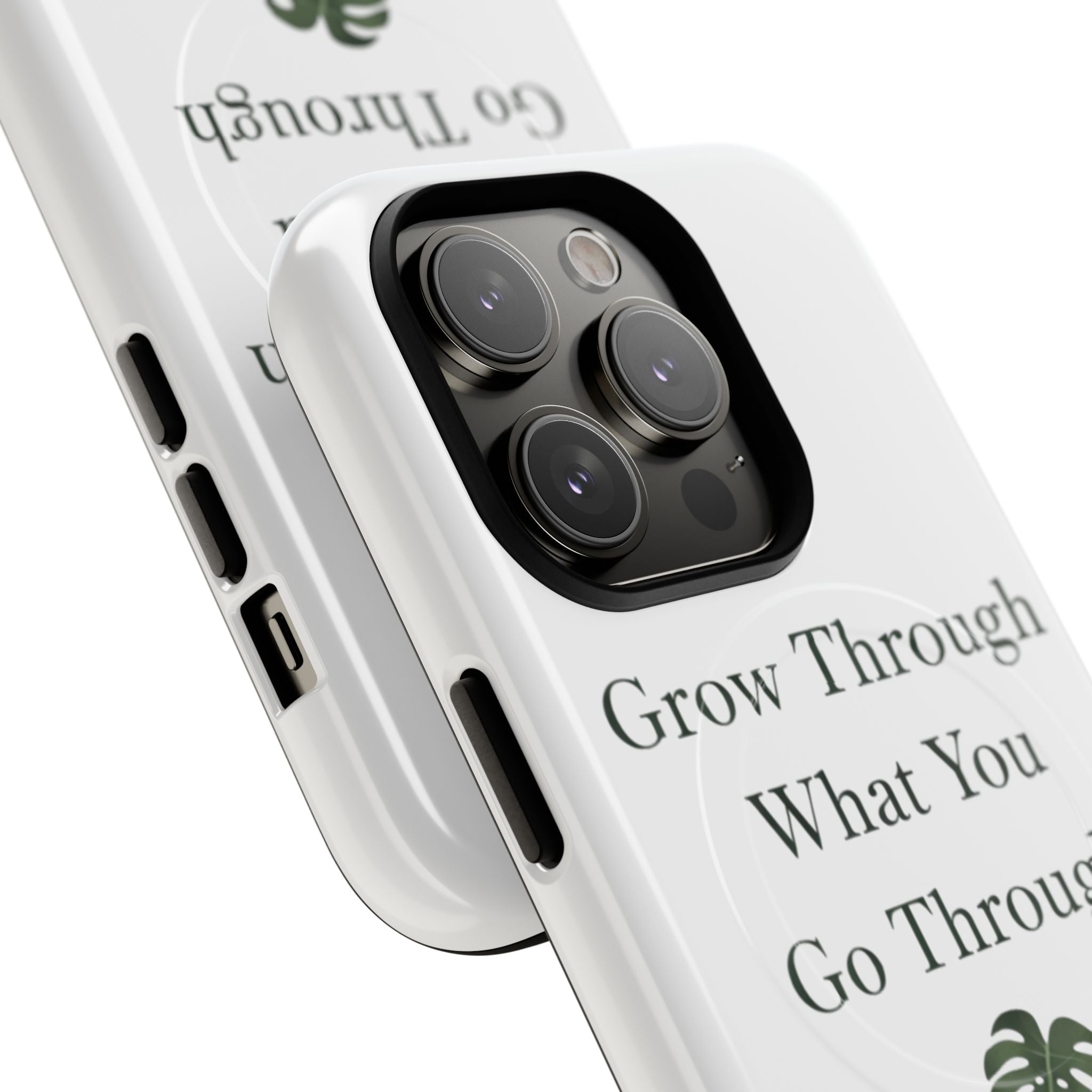 Grow Through What You Go Through Tough Magnetic Phone Case — Inspirational Protective Phone Cover
