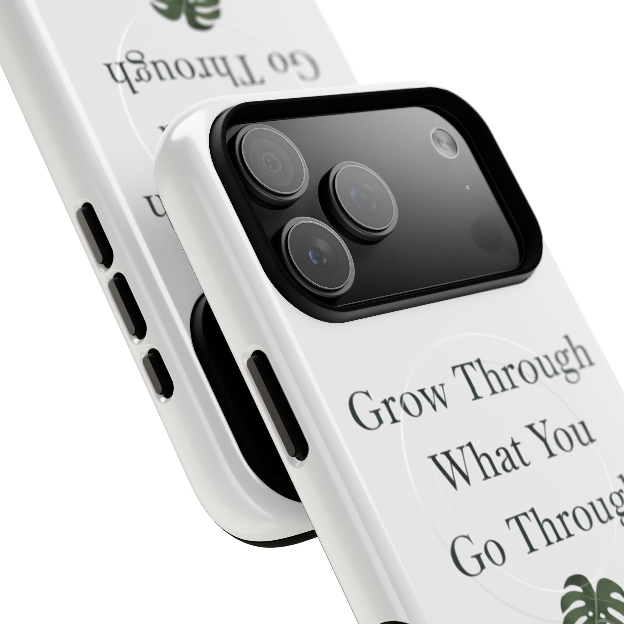 Grow Through What You Go Through Tough Magnetic Phone Case — Inspirational Protective Phone Cover