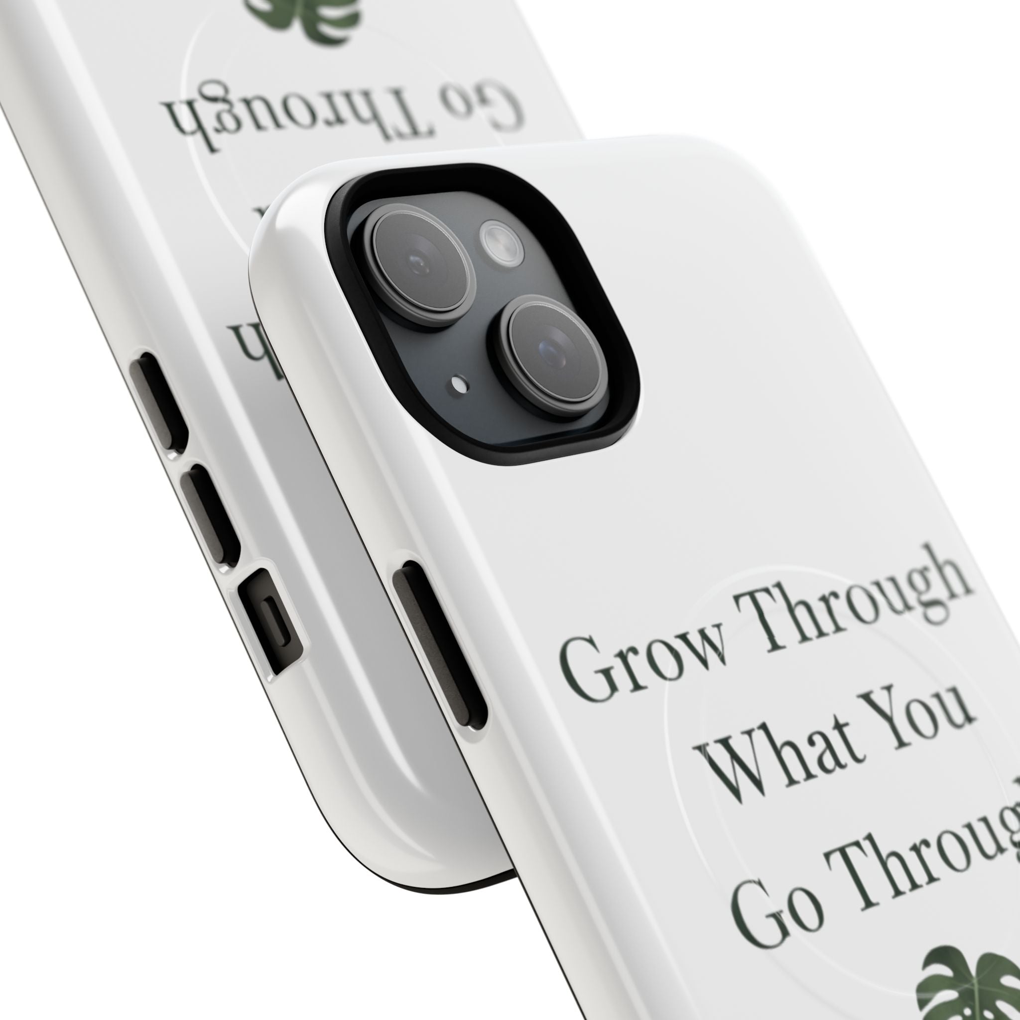 Grow Through What You Go Through Tough Magnetic Phone Case — Inspirational Protective Phone Cover