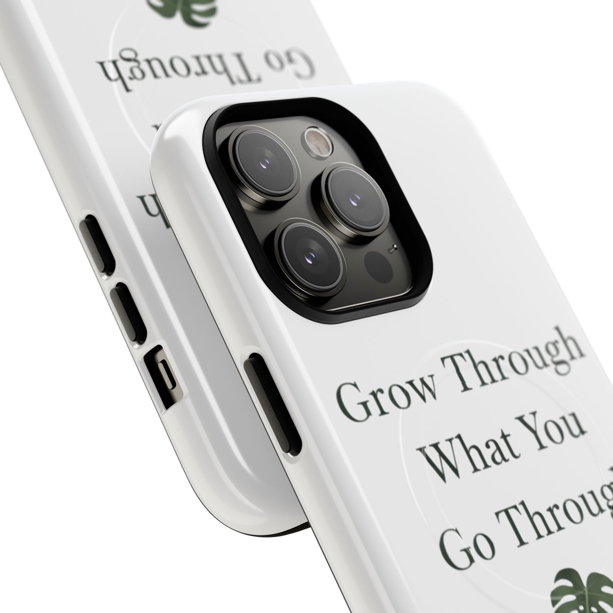 Grow Through What You Go Through Tough Magnetic Phone Case — Inspirational Protective Phone Cover