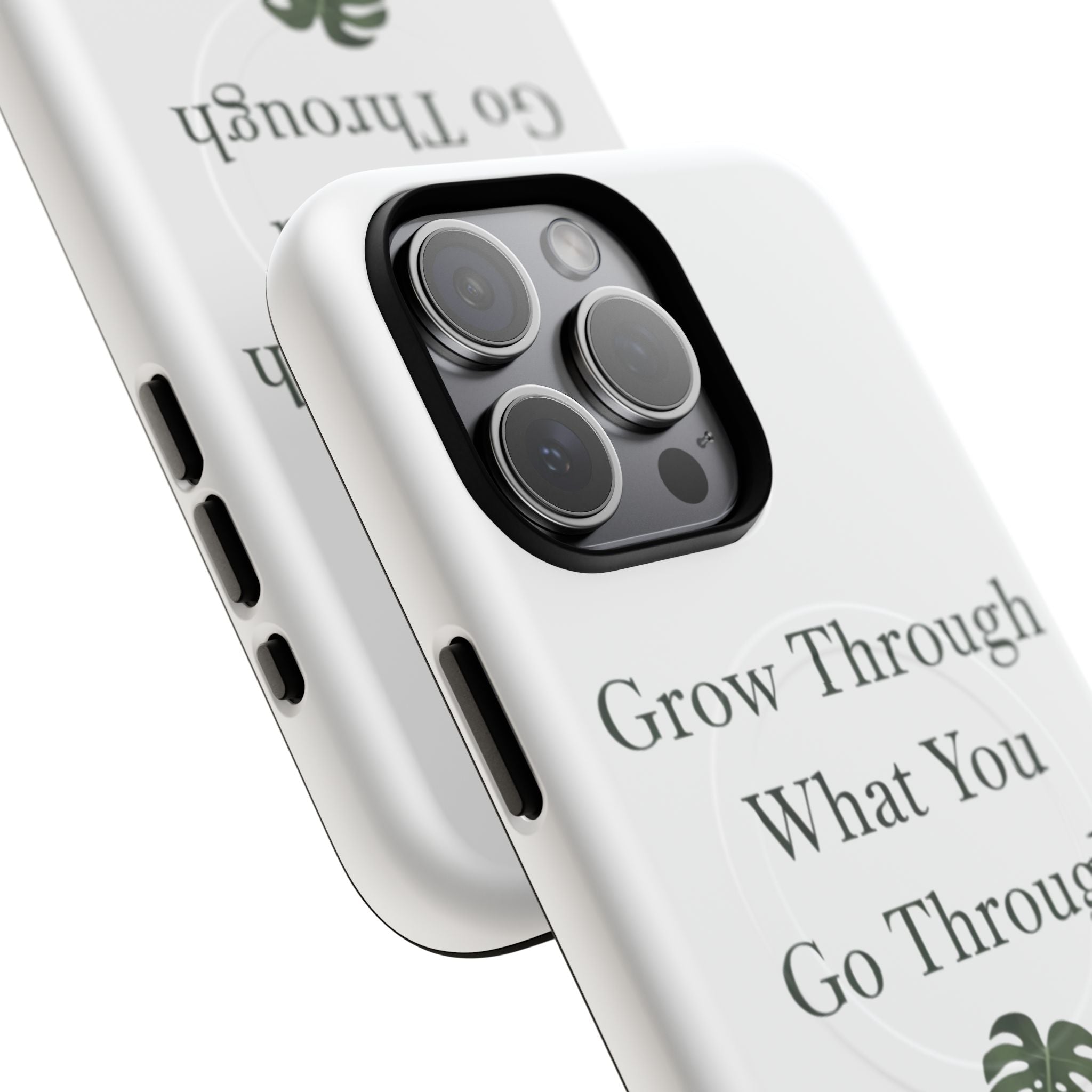 Grow Through What You Go Through Tough Magnetic Phone Case — Inspirational Protective Phone Cover