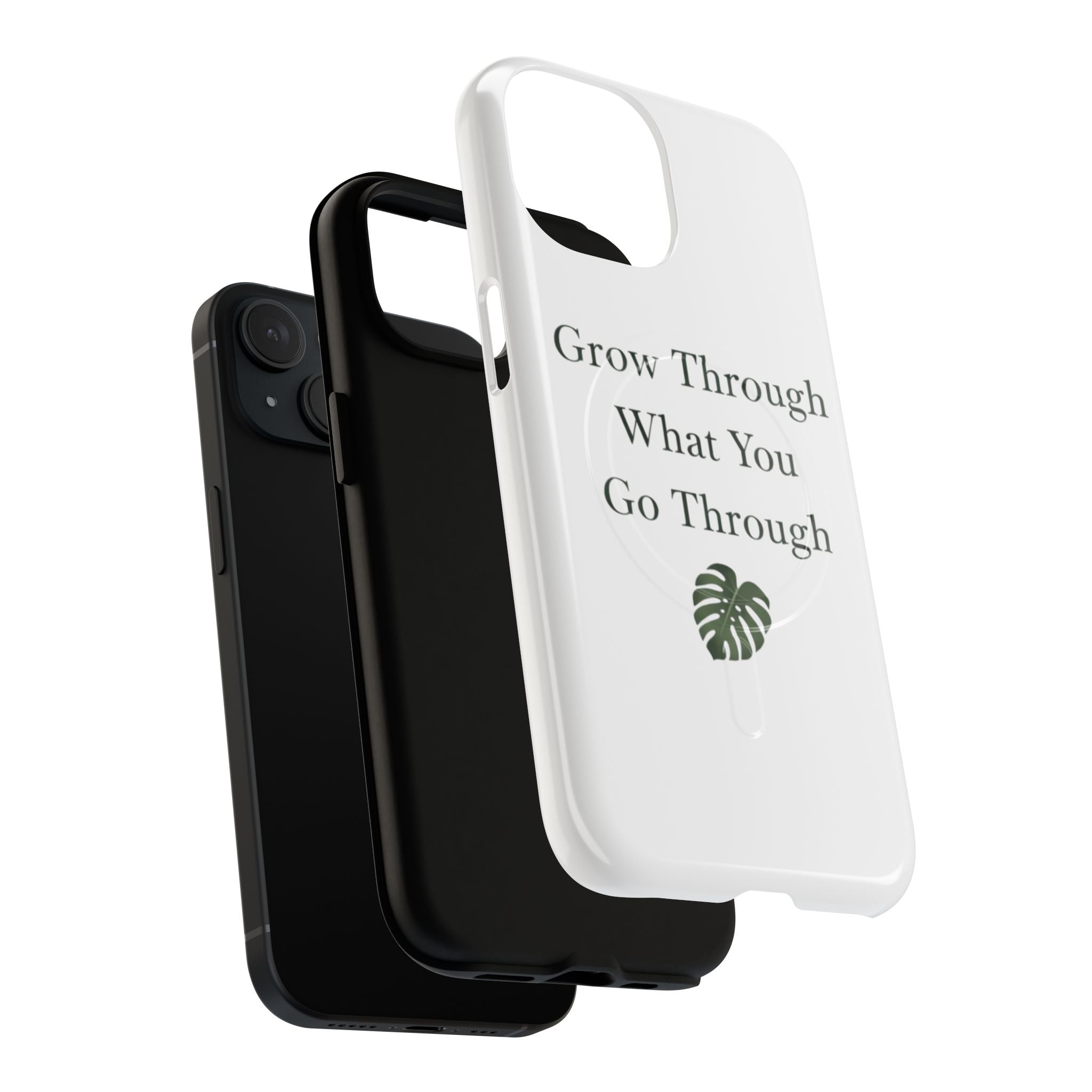Grow Through What You Go Through Tough Magnetic Phone Case — Inspirational Protective Phone Cover