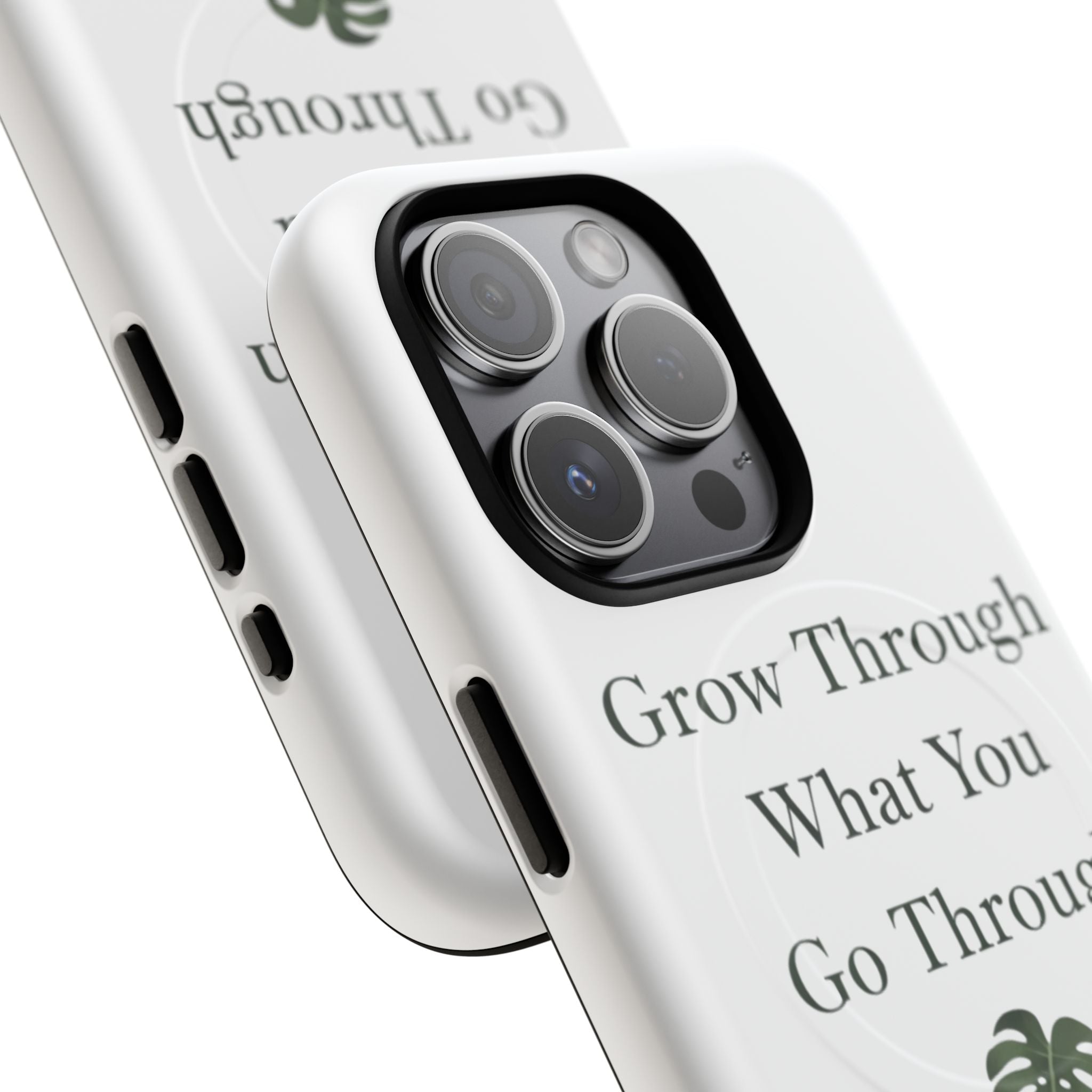 Grow Through What You Go Through Tough Magnetic Phone Case — Inspirational Protective Phone Cover