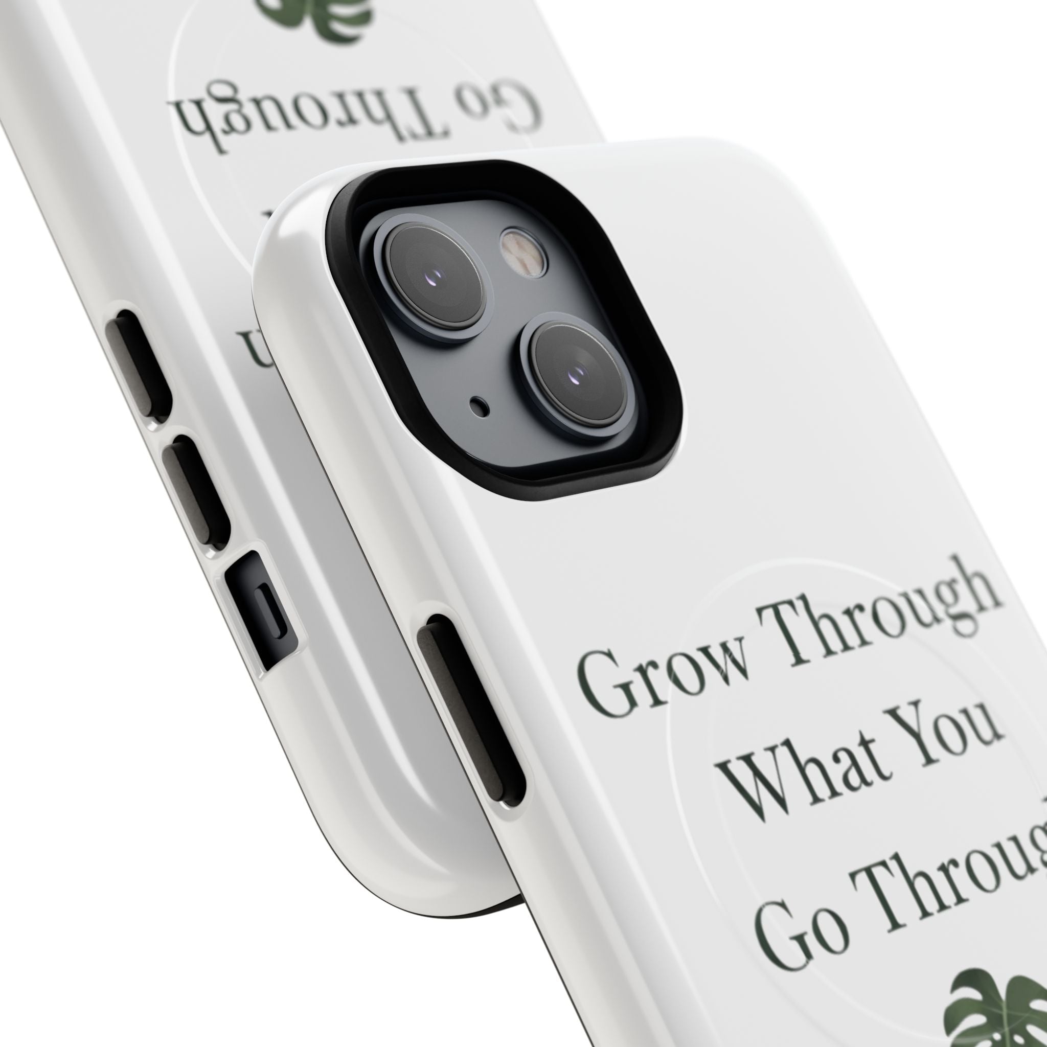 Grow Through What You Go Through Tough Magnetic Phone Case — Inspirational Protective Phone Cover