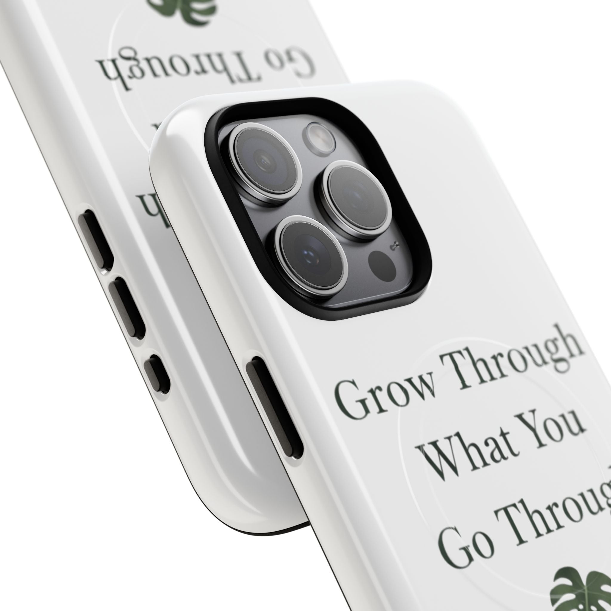 Grow Through What You Go Through Tough Magnetic Phone Case — Inspirational Protective Phone Cover