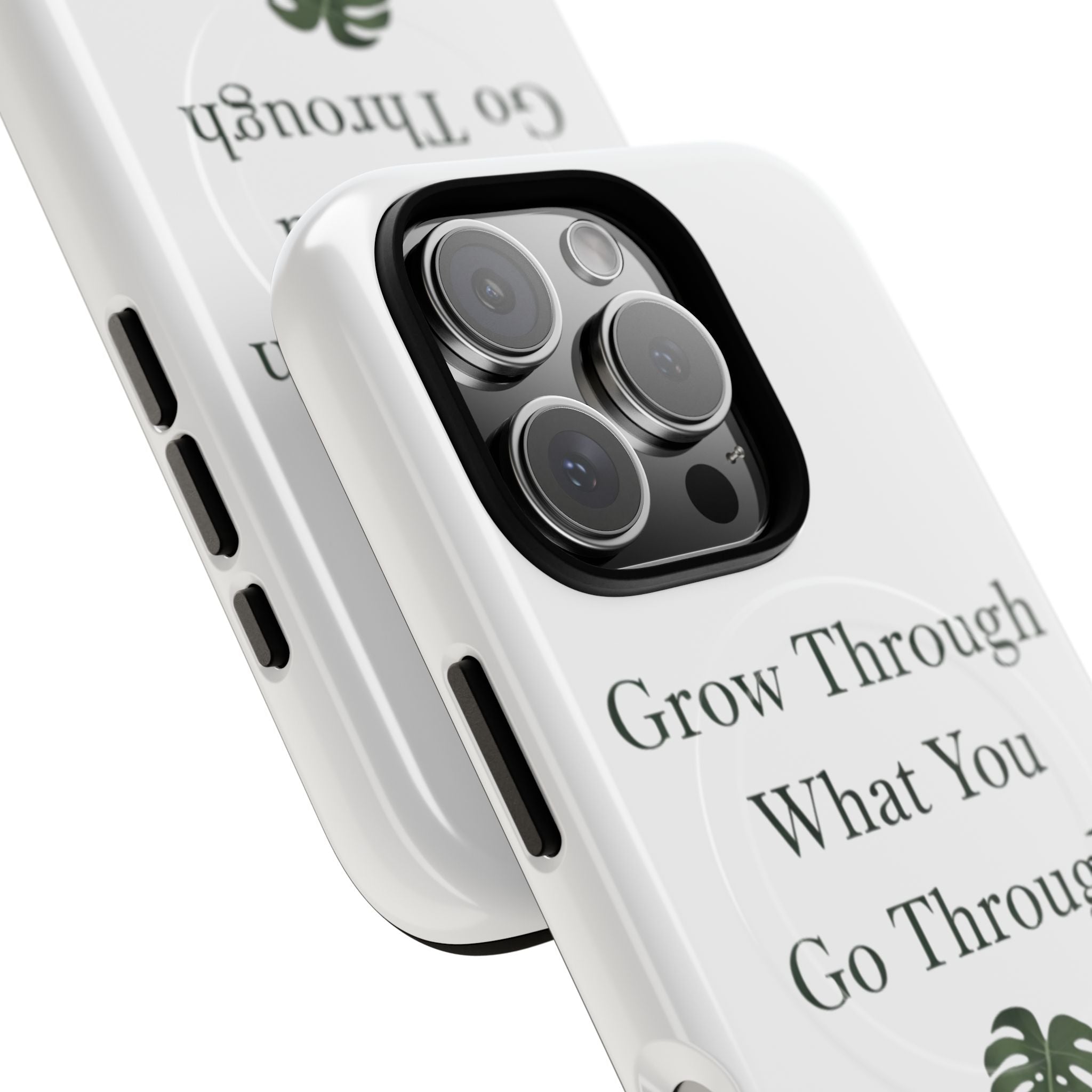 Grow Through What You Go Through Tough Magnetic Phone Case — Inspirational Protective Phone Cover