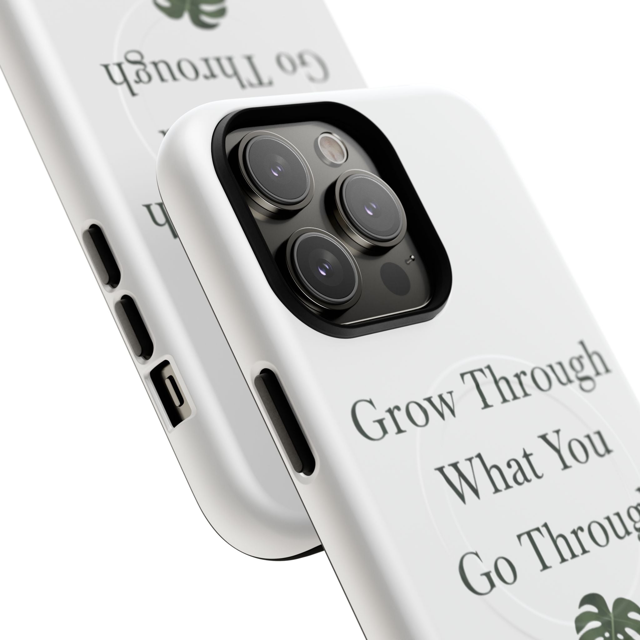 Grow Through What You Go Through Tough Magnetic Phone Case — Inspirational Protective Phone Cover