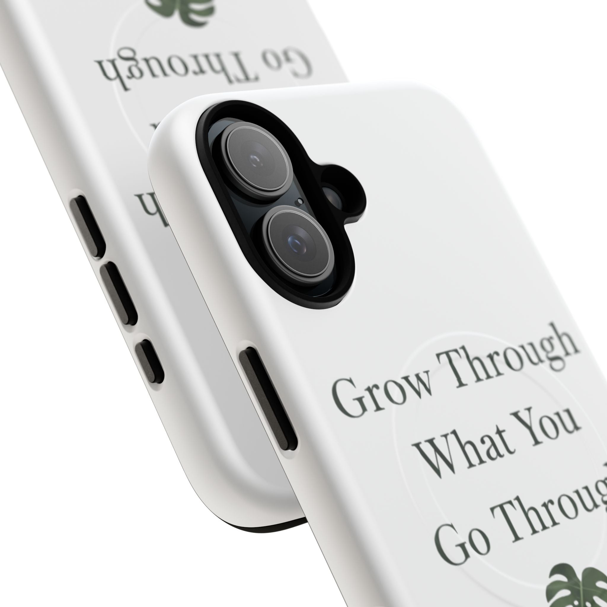 Grow Through What You Go Through Tough Magnetic Phone Case — Inspirational Protective Phone Cover